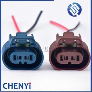 2ピンオートコネクタフォグライトランプヘッドライトハイロービームランププラグワイヤーハーネス9005HB3 9012 9006HB4 GM用 - Product Image 5