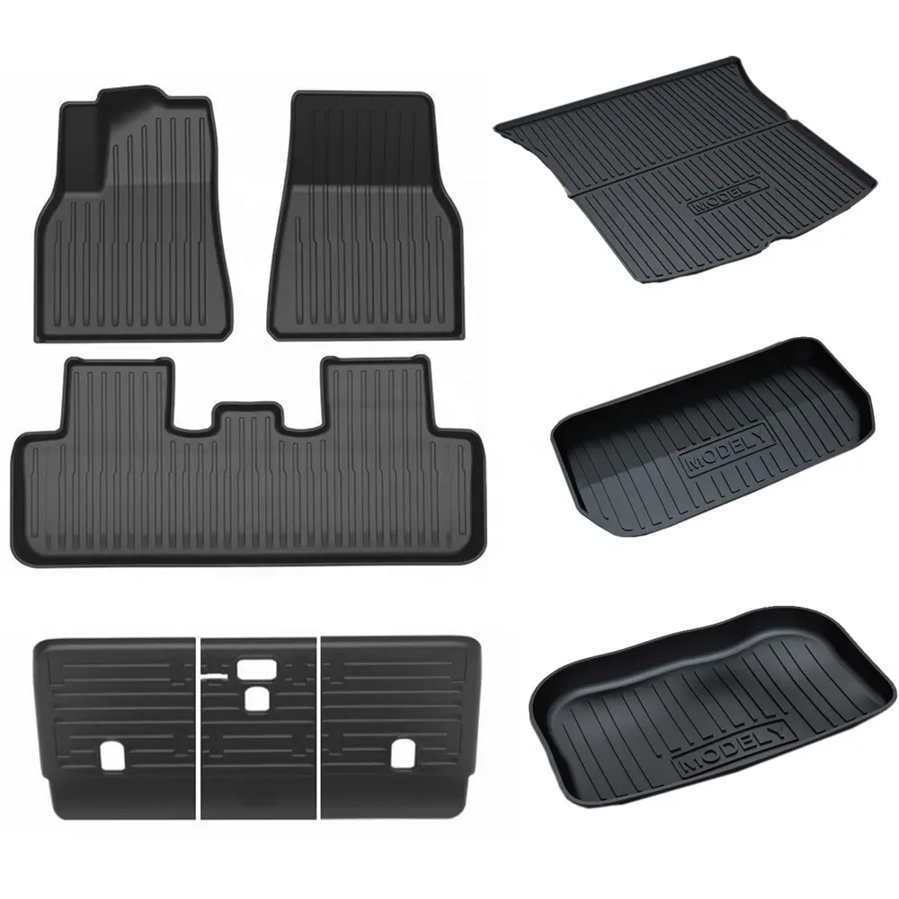 All Weather 3D Car Mats für 2021 Tesla Model Y Customized Car Floor Mat für Model Y Back Seat Cover Mats Accessories