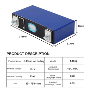 เซลล์แบตเตอรี่ CATL NMC แบบแท่งปริซึม ลิเธียมไอออน 3.7V 93Ah สำหรับรถยนต์ไฟฟ้า - Product Image 3
