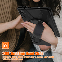 Étui pour tablette Armure robuste pour Lenovo Tab M10 Plus 3rd Gen 10.6 "2022 TB-125F/TB-128F bandoulière à la main housse de tablette robuste