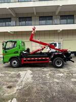 Camion à ordures à chargement latéral JAC 3,5 tonnes, électrique, transmission manuelle 4x2, norme d'émission Euro 6