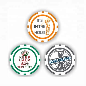 Marqueurs de balles de golf personnalisés avec logo du fabricant, jetons de <span class=keywords><strong>poker</strong></span> en argile avec <span class=keywords><strong>tube</strong></span> - Product Image 5