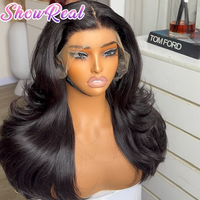 Perruque frontale en dentelle HD complète sans colle 13x6 en gros, cheveux indiens vierges, perruques de cheveux humains vierges bruts avec cuticules alignées