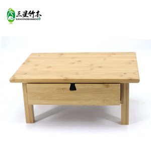 Estante de bambú para cabecera, mesita de noche portátil, mesa auxiliar para sofá, mesita de noche, mesa de centro pequeña móvil. - Product Image 1