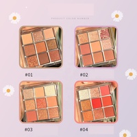 9 couleurs mattes miroitant haute Pigment maquillage paillettes personnalisé pas cher marque privée ombre à paupières fard à paupières Palette chrome/caméléon