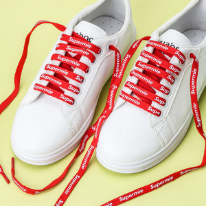 Dây Giày Thời Trang Thể Thao Tùy Chỉnh Dây Giày In Logo Tùy Chỉnh Màu Hồng Vàng Xanh Lá Cây Đỏ Trắng Cam Tây Xanh Đậm - Product Image 2