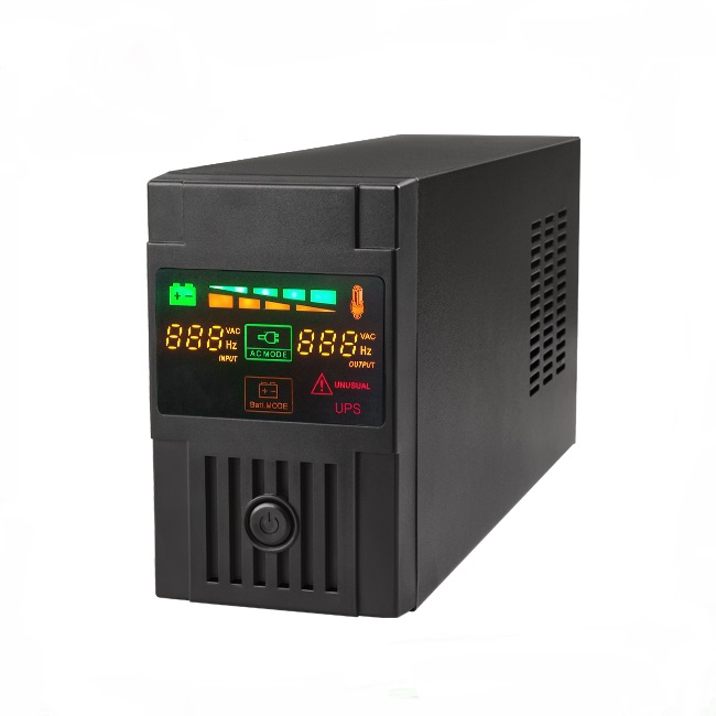 Металлический корпус ЖК-дисплей 850VA портативный ups питания для ноутбука