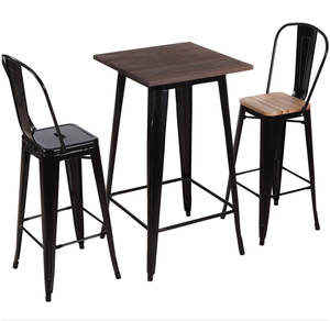 Chaises tabouret <span class=keywords><strong>de</strong></span> <span class=keywords><strong>bar</strong></span> en métal vintage, siège en bois, avec grand dossier, <span class=keywords><strong>industriel</strong></span>, bon marché, usine, - Product Image 5