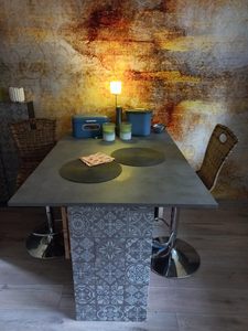 Mặt bàn được làm để đo, ván dăm dày 1.9 cm với cạnh Acrylonitrile Butadiene Styrene (ABS), gỗ sồi thủ công, văn phòng & nhà bếp - Product Image 3