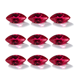 Starsgem Marquise Shaped Lab Grown Rose Piedra preciosa <span class=keywords><strong>Sangre</strong></span> Diamante rojo Esmeralda Sintético para la fabricación <span class=keywords><strong>de</strong></span> joyas para el ajuste del anillo - Product Image 5