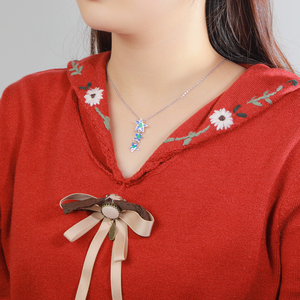 Lujoso Colgante de Plata de Ley 925 con Ópalo Estrella de Mar, Joyería con Iridiscentes y Superior Artesanía en Metal Costero - Product Image 3