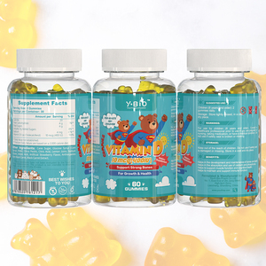 Complément alimentaire écologique en gommes à la vitamine D3 pour maintenir des dents fortes chez les personnes des régions haute latitudes, dose quotidienne 400 UI - Product Image 1