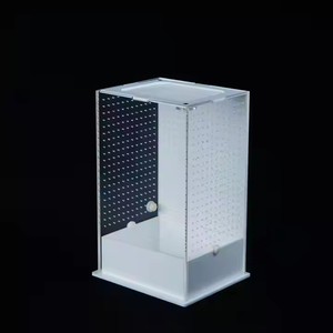 Caja de alimentación de cría de acrílico transparente para pequeños reptiles insectos <span class=keywords><strong>Mantis</strong></span> arañas tarántula terrario jaula característica transpirable - Product Image 1