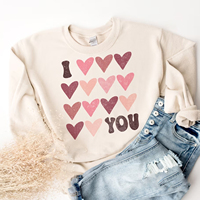 Autocollants personnalisés Yunshang pour impression par transfert thermique, transferts pour la Saint-Valentin pour t-shirts - Matériel écologique, tailles personnalisées
