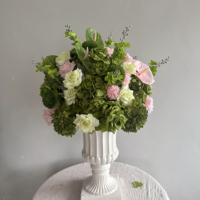 Boule de fleurs artificielles en soie de luxe, vente en gros d'usine, populaire pour la décoration de centre de table de mariage et les arrangements floraux d'événements