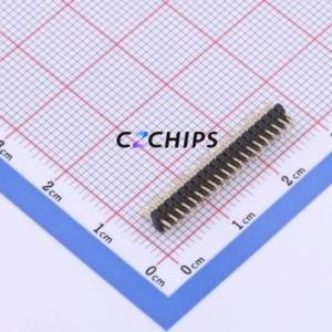 X1321WV-2x20J-C30D23 Pin Header Through hole Component (THT),P=1.27mm Connector 2x20P 1.27mm 1.27mm Pin Header - Product Image 1