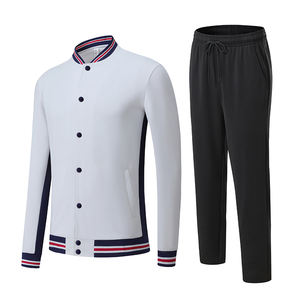 Unisex al aire libre transpirable otoño moda chaqueta al por mayor chaquetas Casual cremallera completa Color bloque estampado Chaquetas deportivas - Product Image 5