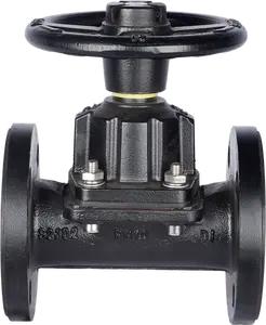 Диафрагменный клапан прямого действия WCB из чугуна HT200 с ручным управлением, EPDN NR NBR - Product Image 2