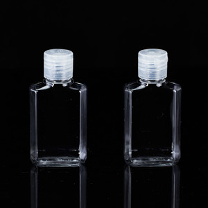 Flacon vide octogonal transparent en PET <span class=keywords><strong>de</strong></span> 50 ml pour désinfectant pour les mains, émulsion cosmétique, échantillon <span class=keywords><strong>de</strong></span> cosmétique - Product Image 4