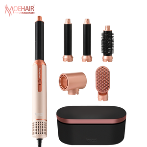 Sèche-cheveux et <span class=keywords><strong>brosse</strong></span> volumisante professionnelle 5-en-1 à ions négatifs Moehair avec moteur sans balais et 3 vitesses - Product Image 1
