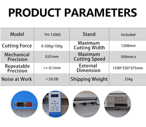 YH-1200G 4ft Yinghe tự động siêu đường viền hình ảnh 1200mm Vinyl cắt decal 1.2m với máy ảnh bult-in và phần mềm signmaster - Product Image 4