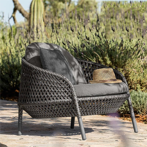 Outlet di Fabbrica, Divano in Rattan Metallico Adatto per Esterni e Interni, Arredamento per Soggiorno - Product Image 2