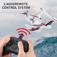 Avion télécommandé amphibie 2.4G 3CH en mousse EPP, modèle d'avion électrique, planeur, télécommande, chargeur