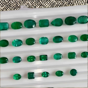 Piedras Preciosas de Esmeralda Natural, Corte Mixto de 6-10 mm, Color Verde, Certificadas, Buena Calidad, Brillo Excelente, Precio Económico para la Fabricación de Joyas - Product Image 2