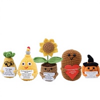 Nouveauté transfrontalière Halloween : Petite poupée créative en crochet motif citrouille, style dessin animé, en peluche courte, en forme de plante en pot, 31cm-50cm, Hibou