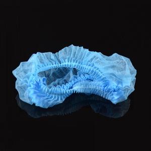 غطاء بولي بروبلين مستدير أبيض وأزرق للاستعمال مرة واحدة للبيع بالجملة قبعة رأس غير منسوجة قبعة طبية للطبيب أغطية غرف الأبحاث برأس جراحي - Product Image 2