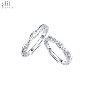 แหวนเพชรแท้ทองคำ 18K สไตล์หรูหราทันสมัย เรียบง่าย เหมาะสำหรับใส่ทุกวัน - Product Image 2