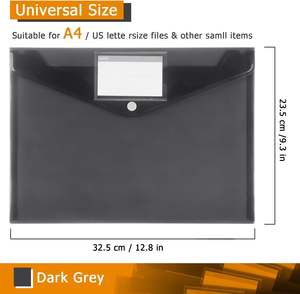 <span class=keywords><strong>Enveloppe</strong></span> <span class=keywords><strong>en</strong></span> plastique A4, <span class=keywords><strong>enveloppe</strong></span> poly, dossier de documents transparent, dossier de classement <span class=keywords><strong>en</strong></span> plastique pour l'organisation <span class=keywords><strong>à</strong></span> <span class=keywords><strong>domicile</strong></span>, au <span class=keywords><strong>travail</strong></span> et au bureau - Product Image 3