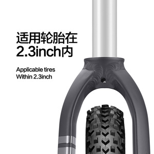 Fourche rigide de vélo de montagne Bolany, 28,6 mm, 26 pouces, en alliage d'aluminium, frein à disque, fourche avant légère, axe QR - Product Image 1