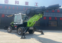 Machines de construction, profondeur de forage 5-20 m, foreuse rotative sur roues, ponceuse à pieux