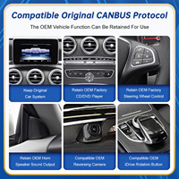 Pantalla Multimedia Inalámbrica CarPlay Android Auto para Mercedes-Benz Clase C W205 GLC Clase V W447 a W176 CLA GLA 2015-2018 NTG5.0