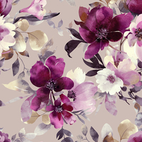 Tela de crepé de gasa suave con estampado de flores y colores personalizados para vestidos, estilo Hutterite de Canadá, ¡gran oferta!