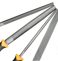 Juego Profesional de Limas de Acero: Limas Manuales Planas, Redondas y Semicirculares de Acero con Alto Contenido de Carbono de 6/8/10 Pulgadas para Mecanizado de Metales y Trabajos de Precisión