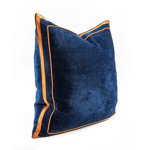 Casse del <span class=keywords><strong>Cuscino</strong></span> di tiro di Cucitura Bordi Solido Tinto Morbida Ciniglia Grande <span class=keywords><strong>Cuscino</strong></span> Copre per Divano Divano di Casa Agriturismo 60*60CM 24*24 - Product Image 2