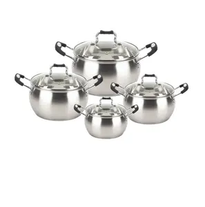 China Kitchen Ware 16/18/20/24Cm Non Stick Cooking Pot Casserole Pan stainless steel Cookware Set