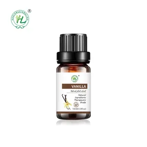 10mL label pribadi minyak esensial vanili organik pemasok minyak esensial Vanilla alami 100% untuk Diffuser