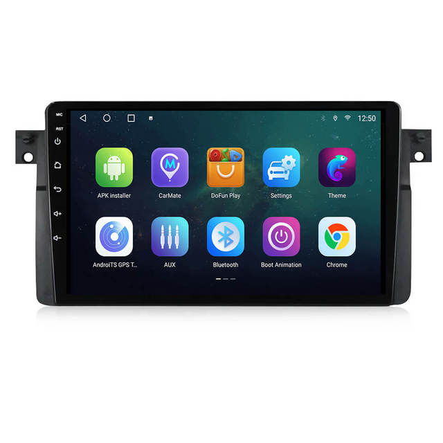 Android Car Multimedia Player BMW 3 Series E46 2001-2004 IPS Screen GPS CarPlay DSP Mirror Link Reversing Aid Reverse Camera