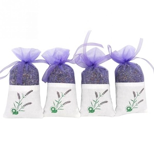 Sachets vides en gaze de coton-Ramie violet, 50 pièces, <span class=keywords><strong>Sachet</strong></span> <span class=keywords><strong>pour</strong></span> épices et herbes à la <span class=keywords><strong>lavande</strong></span> - Product Image 3