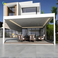 Option d'accessoires à DEL Hangars de rangement extérieurs avec cadre enduit de poudre pour le jardinage-Pergola Gazebo et pavillon