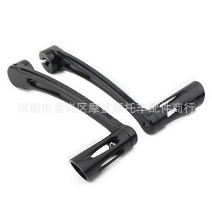 คันเกียร์มอเตอร์ไซค์ Moshark อลูมิเนียม CNC สีดำโครเมียม สำหรับอะไหล่ตกแต่งฮาร์เลย์ เดวิดสัน - Product Image 3