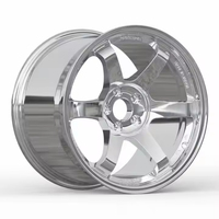 Jantes en alliage forgé légères Te37 à 5 branches finition chrome 18 pouces 5x114.3 pour Volkswagen Toyota