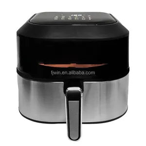 2023 Best Selling Kitchen Products Appliances Zhejiang Kitchen Appliances 1700W Square Air Fryer With Glass