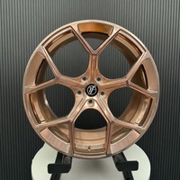 Jantes forgées sur mesure 21 22 pouces compatibles avec Audi RS7 C8 5x112 ET19 Or rose poli Concave profond à rayons en Y Certifiées TUV JWL