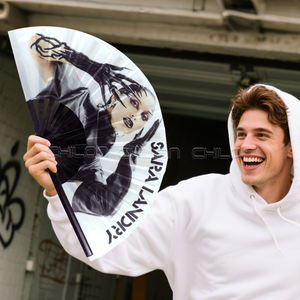 कस्टम व्यक्तिगत मुद्रण बड़े आकार के फोल्डिंग क्लैक हैंड फैन सबलिमिनेशन यूव रिएक्टिव बांस के प्रशंसक - Product Image 5