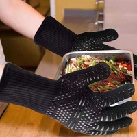 Gants de barbecue une pièce gants de four résistants aux hautes températures 500 800 degrés ignifuges pour barbecue isolation thermique gants pour micro-ondes