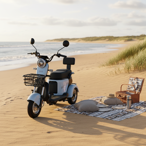 Logo OEM personnalisé Mini Adultes Trike 3 Roues Cyclomoteur Scooter 48V 600W Tout-Terrain Tricycle Électrique Léger avec Siège Enfant Panier Arrière - Product Image 1